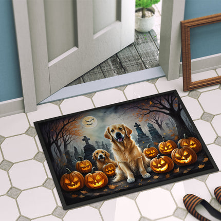 Golden Retriever Spooky Halloween Doormat