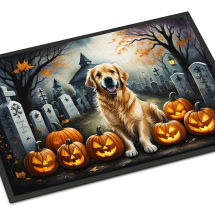 Golden Retriever Spooky Halloween Doormat
