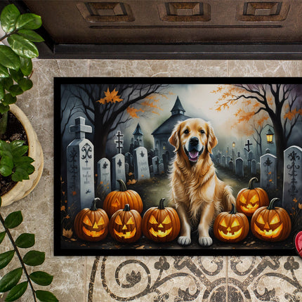 Golden Retriever Spooky Halloween Doormat