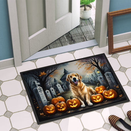 Golden Retriever Spooky Halloween Doormat