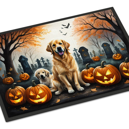 Golden Retriever Spooky Halloween Doormat