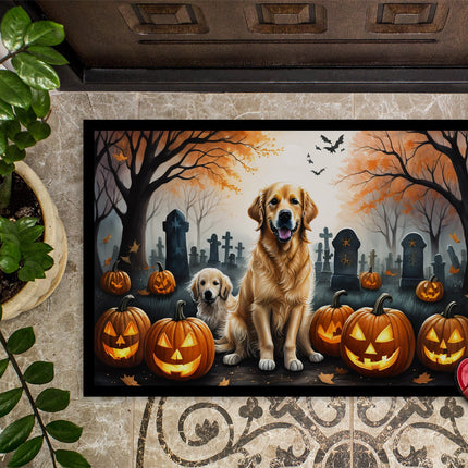 Golden Retriever Spooky Halloween Doormat