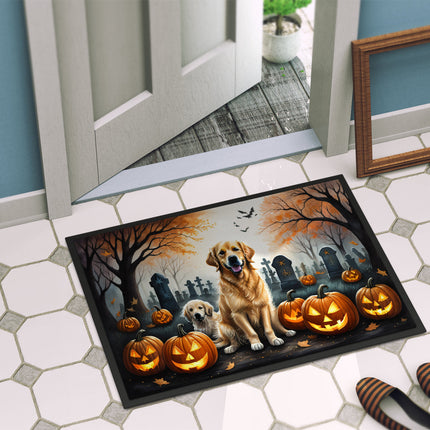 Golden Retriever Spooky Halloween Doormat