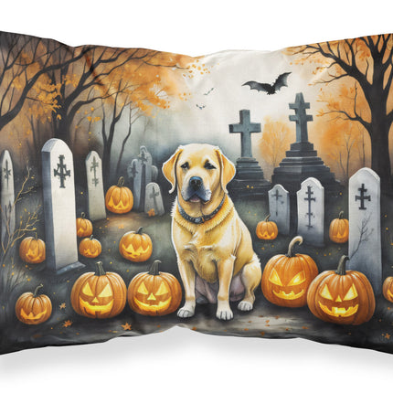 Yellow Labrador Retriever Spooky Halloween Standard Pillowcase