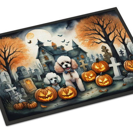 Poodle Spooky Halloween Doormat