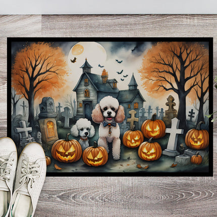 Poodle Spooky Halloween Doormat