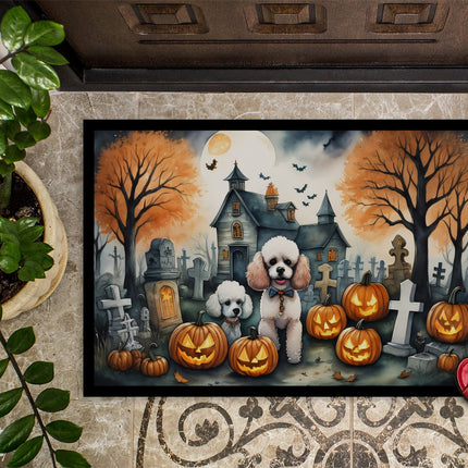 Poodle Spooky Halloween Doormat