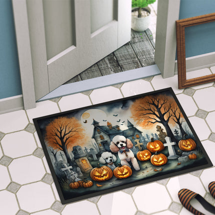 Poodle Spooky Halloween Doormat