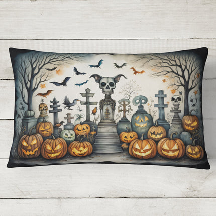 Pet Cemetery Spooky Halloween Throw Pillow