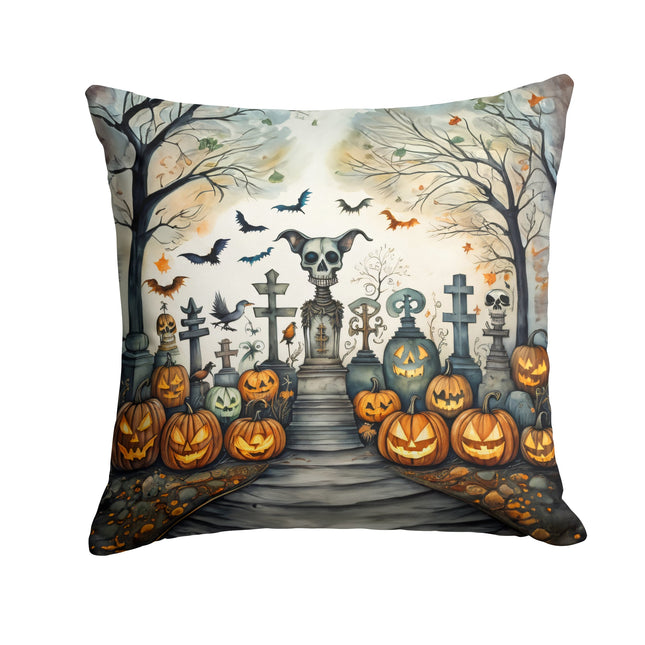 Pet Cemetery Spooky Halloween Throw Pillow