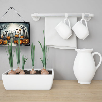 Pet Cemetery Spooky Halloween Wall or Door Hanging Prints