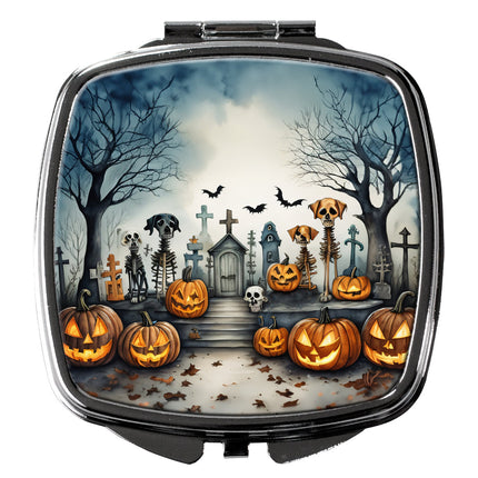 Pet Cemetery Spooky Halloween Compact Mirror