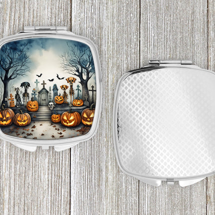 Pet Cemetery Spooky Halloween Compact Mirror