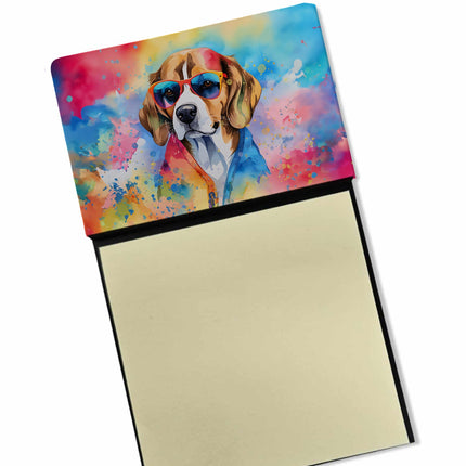 Beagle Hippie Dawg Sticky Note Holder