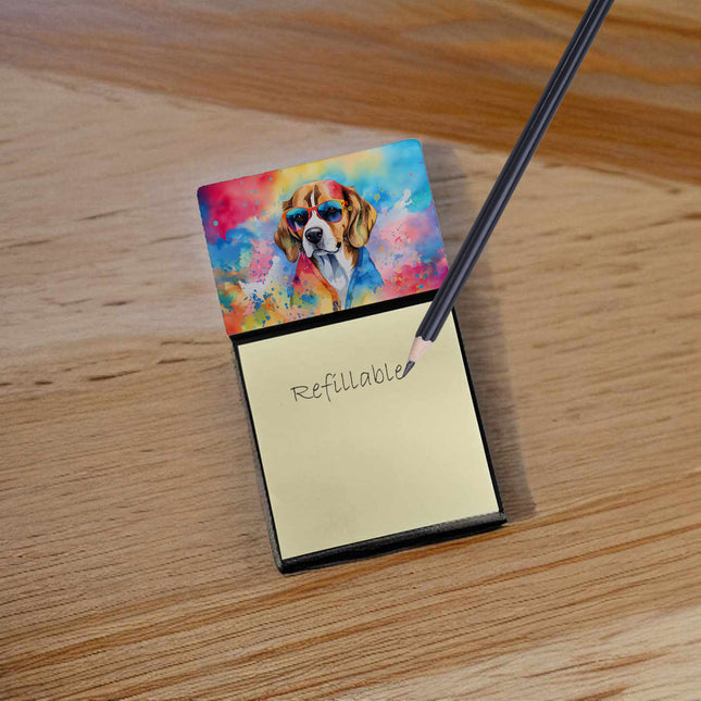 Beagle Hippie Dawg Sticky Note Holder