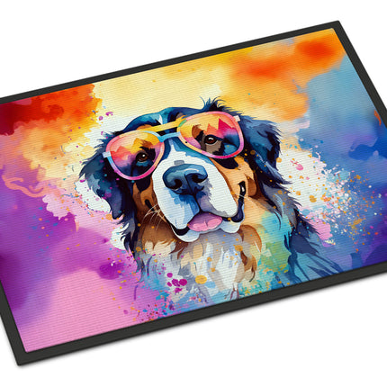 Bernese Mountain Dog Hippie Dawg Doormat