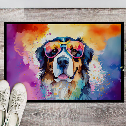Bernese Mountain Dog Hippie Dawg Doormat