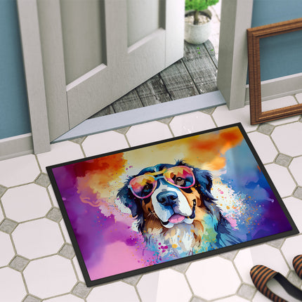 Bernese Mountain Dog Hippie Dawg Doormat