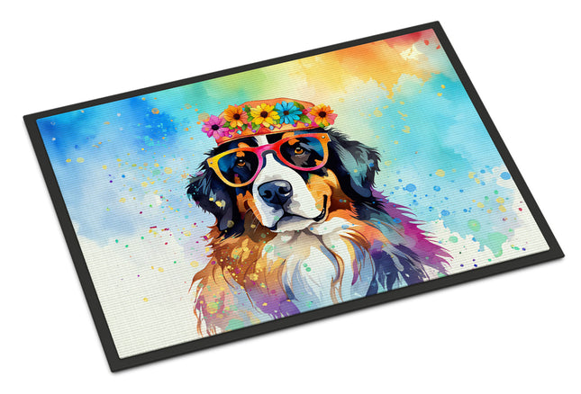 Bernese Mountain Dog Hippie Dawg Doormat