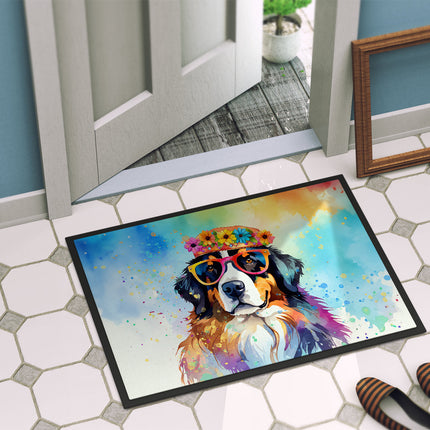 Bernese Mountain Dog Hippie Dawg Doormat