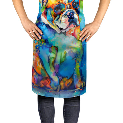 English Bulldog Hippie Dawg Apron