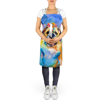 English Bulldog Hippie Dawg Apron
