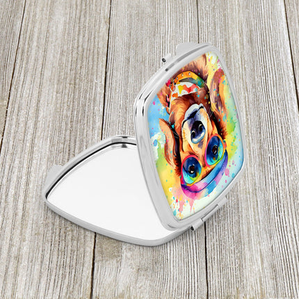 Dachshund Hippie Dawg Compact Mirror
