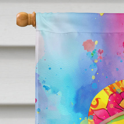 Dachshund Hippie Dawg House Flag