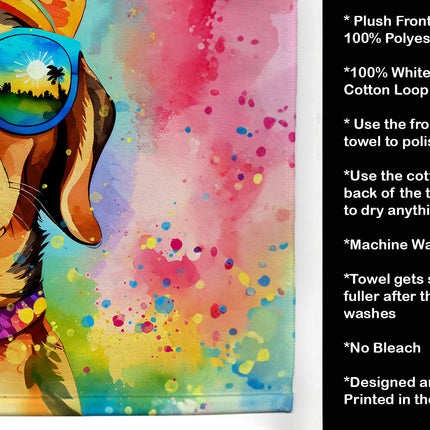Dachshund Hippie Dawg Kitchen Towel