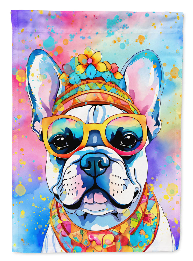French Bulldog Hippie Dawg Garden Flag