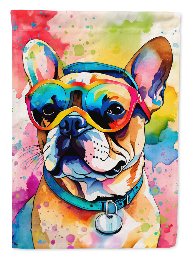 French Bulldog Hippie Dawg Garden Flag