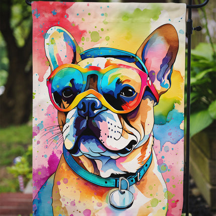 French Bulldog Hippie Dawg Garden Flag