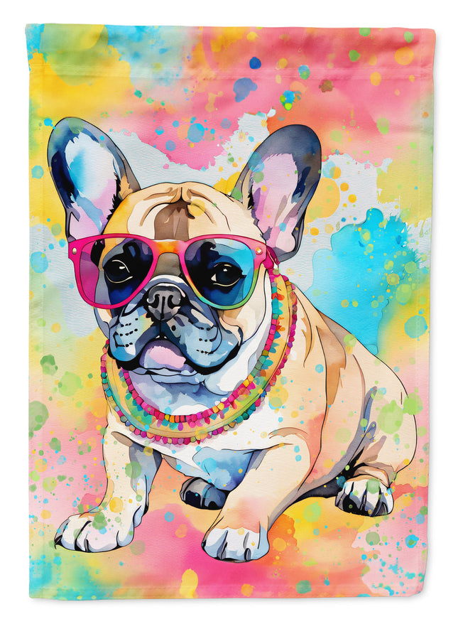 French Bulldog Hippie Dawg Garden Flag