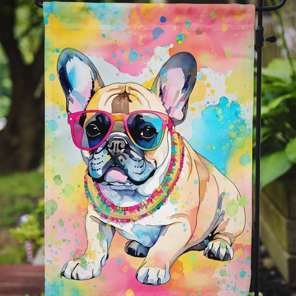 French Bulldog Hippie Dawg Garden Flag