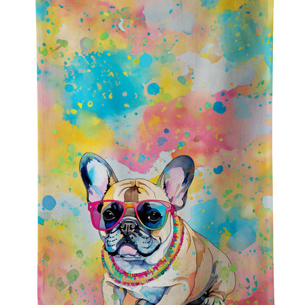 French Bulldog Hippie Dawg Kitchen Towel