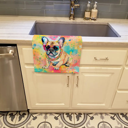 French Bulldog Hippie Dawg Kitchen Towel