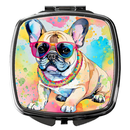 French Bulldog Hippie Dawg Compact Mirror