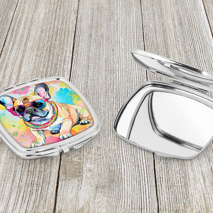 French Bulldog Hippie Dawg Compact Mirror