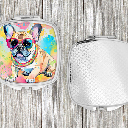 French Bulldog Hippie Dawg Compact Mirror