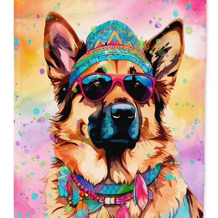 German Shepherd Hippie Dawg Garden Flag