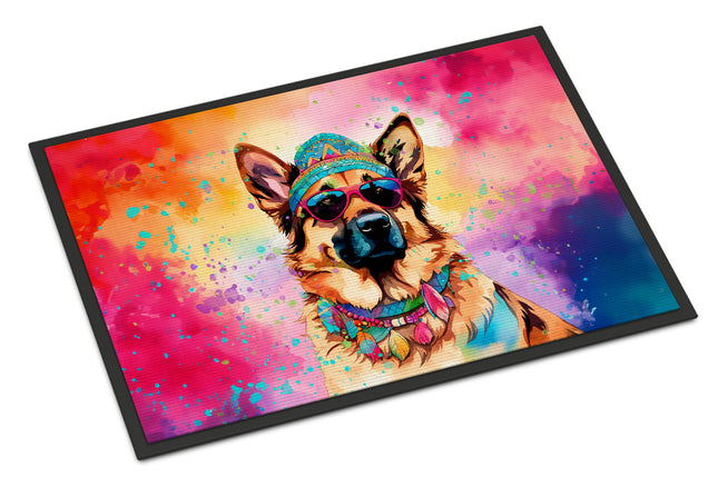 German Shepherd Hippie Dawg Doormat