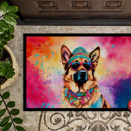 German Shepherd Hippie Dawg Doormat