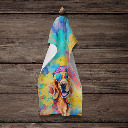 Golden Retriever Hippie Dawg Kitchen Towel
