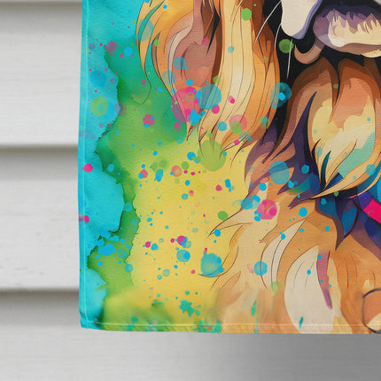 Golden Retriever Hippie Dawg House Flag