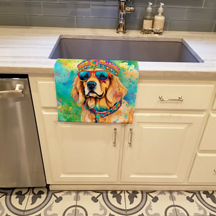 Golden Retriever Hippie Dawg Kitchen Towel