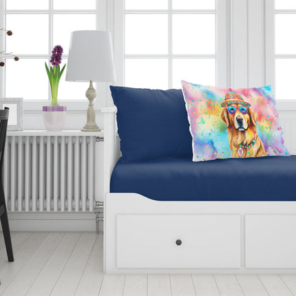 Golden Retriever Hippie Dawg Standard Pillowcase