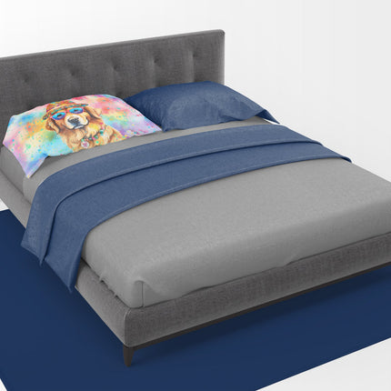 Golden Retriever Hippie Dawg Standard Pillowcase