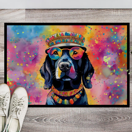 Black Labrador Hippie Dawg Doormat