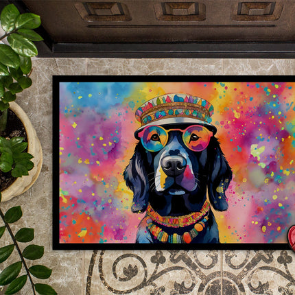 Black Labrador Hippie Dawg Doormat