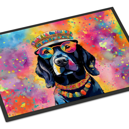 Black Labrador Hippie Dawg Doormat